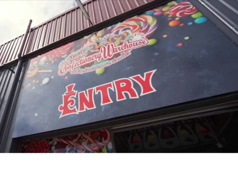 Exterior Tom's Confectionary Warehouse